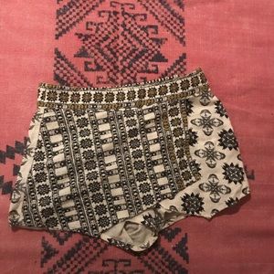 Aztec print skort